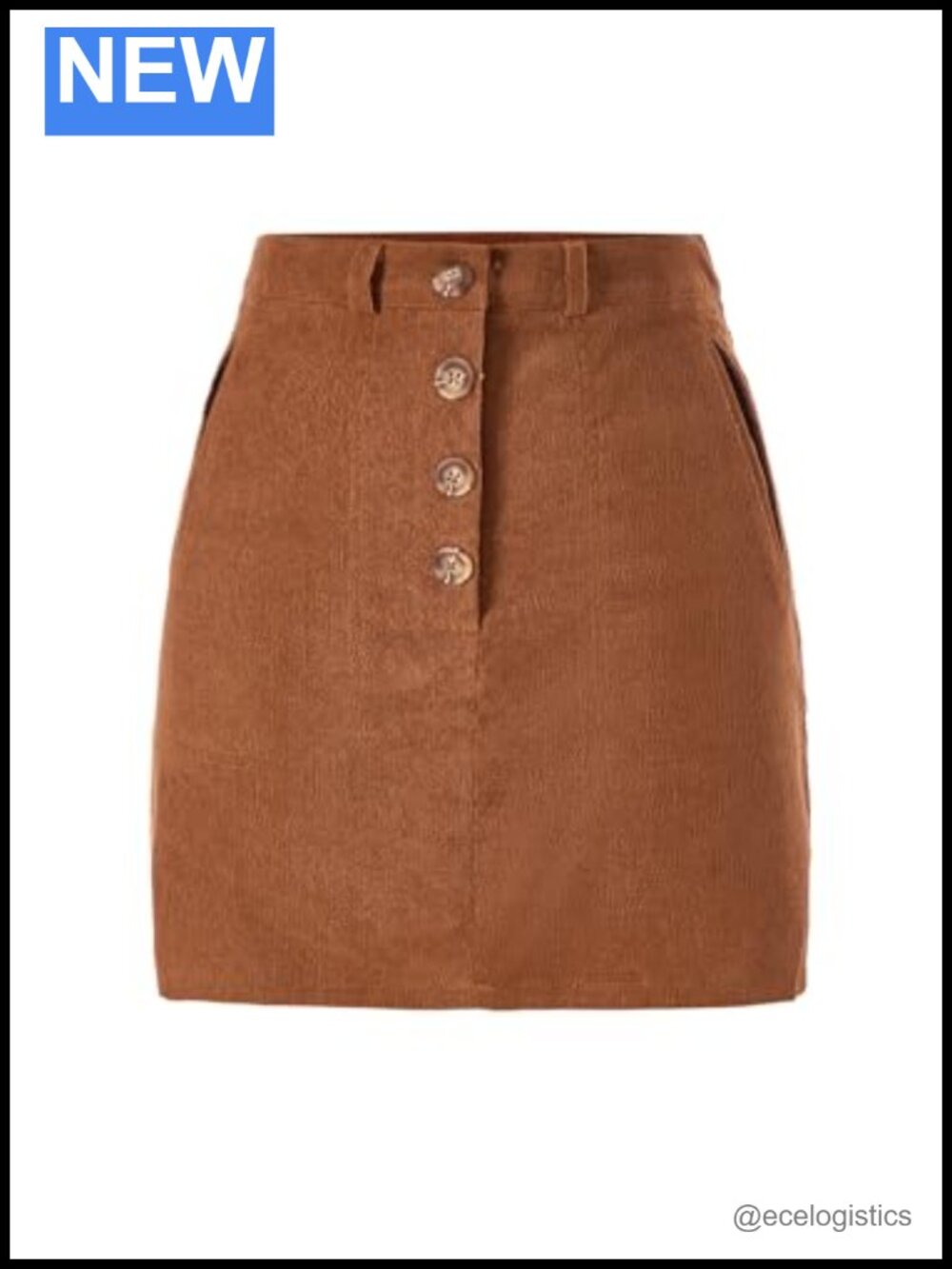 Bodycon Pencil Button Front High Waisted Mini Skirt